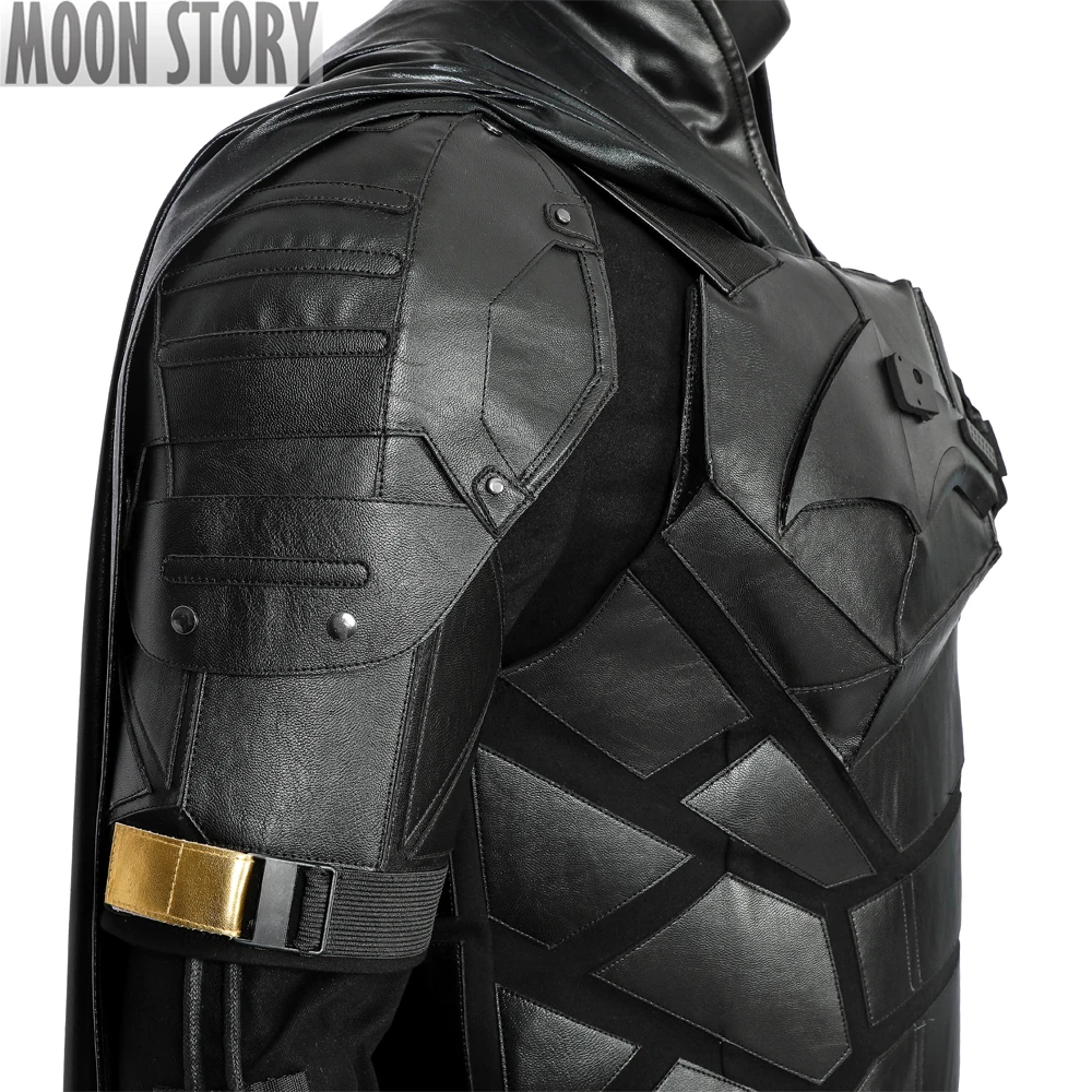 2022 The Bat Bruce Cosplay Costume Halloween Carnival Adult Men Superhero Wayne Jumpsuit Fancy Uniform With Cloak Headgear