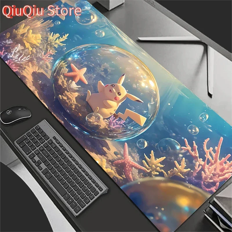 Tapis de souris accessoires de jeu Gabinete Gamer PC ordinateur tapis de bureau grand XXL clavier tablette p-pokemons p-pikachus tapis de souris