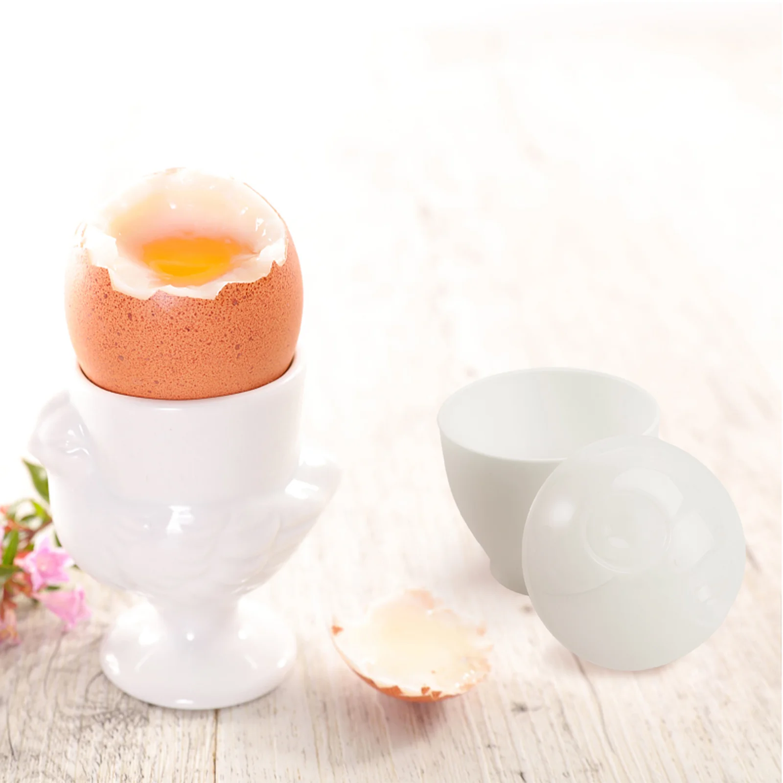 2pcs Mini Egg Steamed Cup Portable Egg Cooker Mold Microwave Steamed Egg Bowl for Home Kitchen mini egg cooker