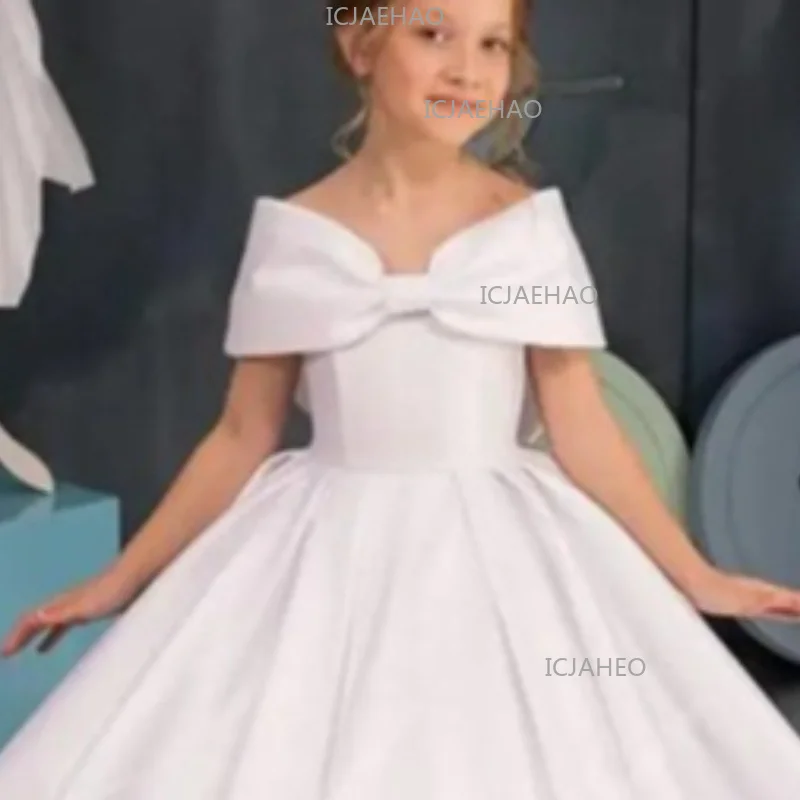 2026 Children Cute Girls EveningSweep Train Formal Outfit Dress Costume Birthday Party Gown Kids Clothing Princess Pageant Ball