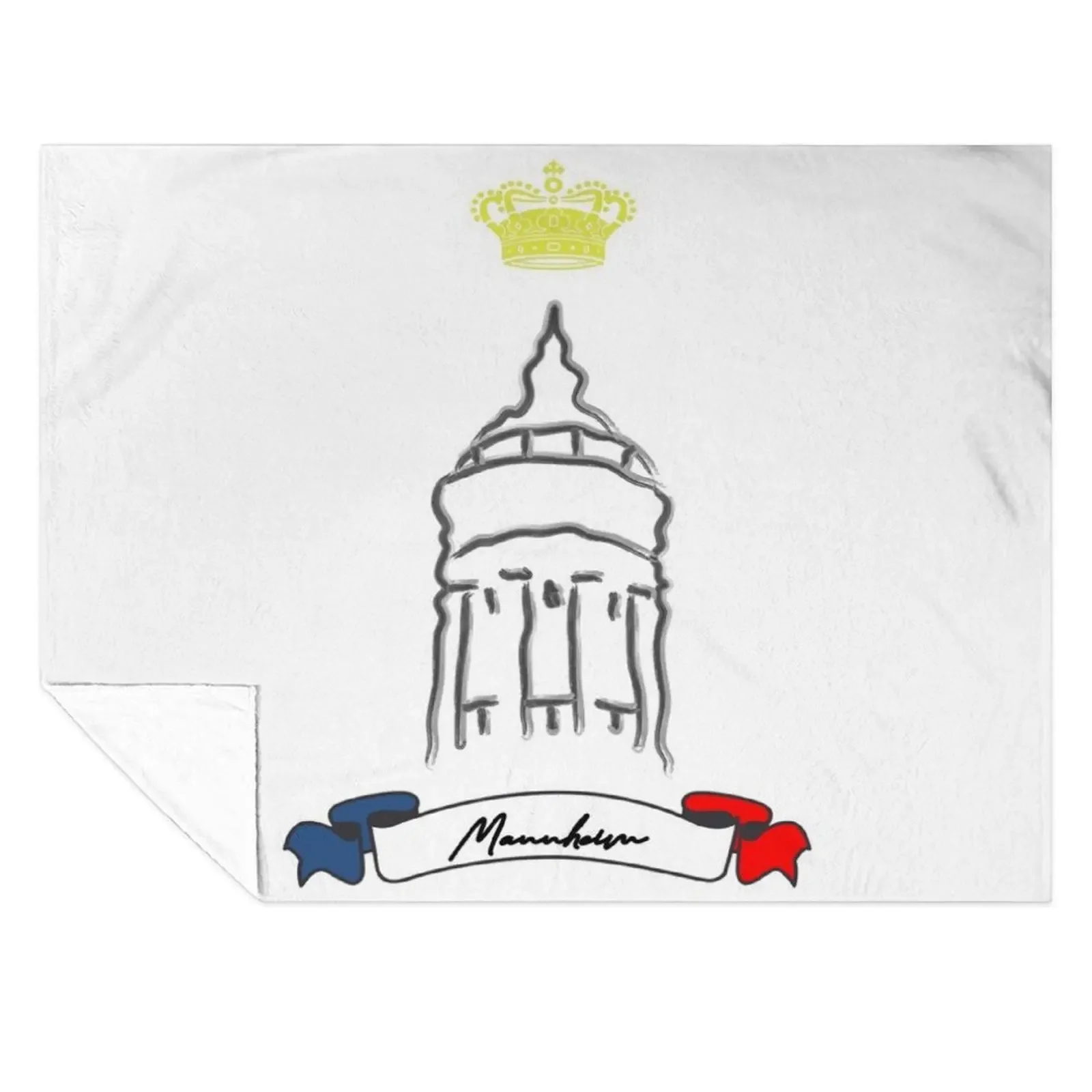 

Mannheim water tower Throw Blanket Soft Big Flannel Fabric Travel Furrys Blankets