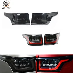 ROLFES 2Pcs For Land Rover Range Rover Sport L494 2014 2015 2016 2017 2018 2019 2020 2021 2022 LED Tail Light Rear Signal Lamp