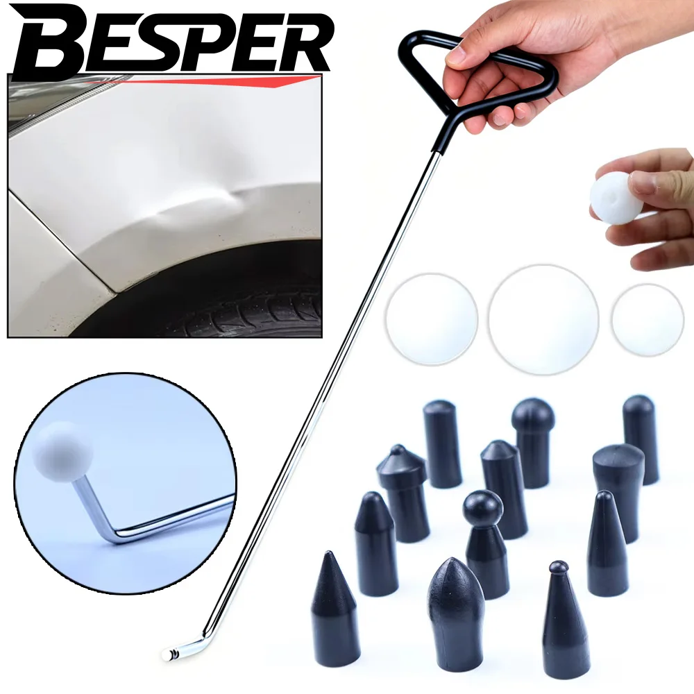 Besper Universal Dent Removal Rods Car Crowbars Paintless Dent Repairing Tools Kits 20-inch Paintless Dent Repairing Service Too