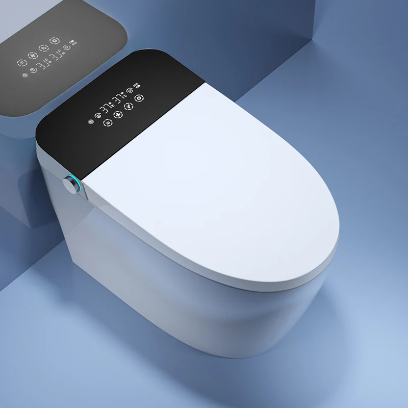 

Luxury Smart Toilet Seat Auto-Flushing High-Class Intelligent Female Wash S-Trap Elongated Bowl Shape Remote Smart Toilets