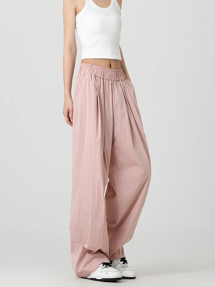 High Waist Straight Casual Pants For Women 2024 Summer New Loose Yamamoto Wide Leg Pants Fashion Versatile