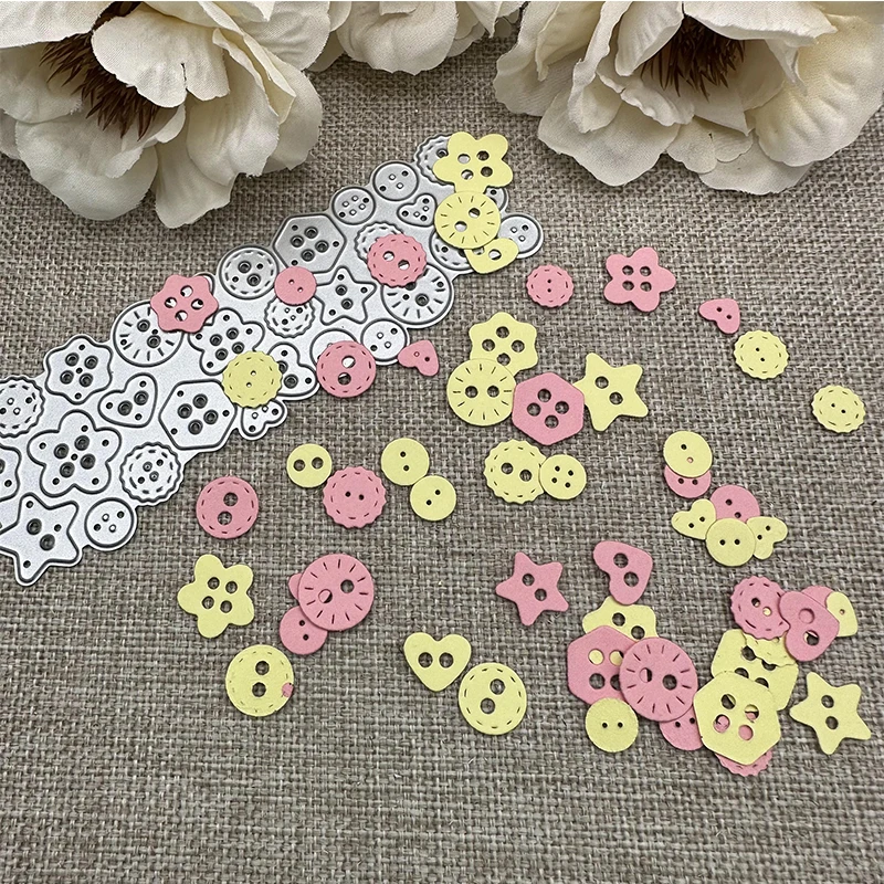 Buttons decoration Metal Cutting Dies Stencils For DIY Scrapbooking Decorative Handcraft Die Cutting Template Mold