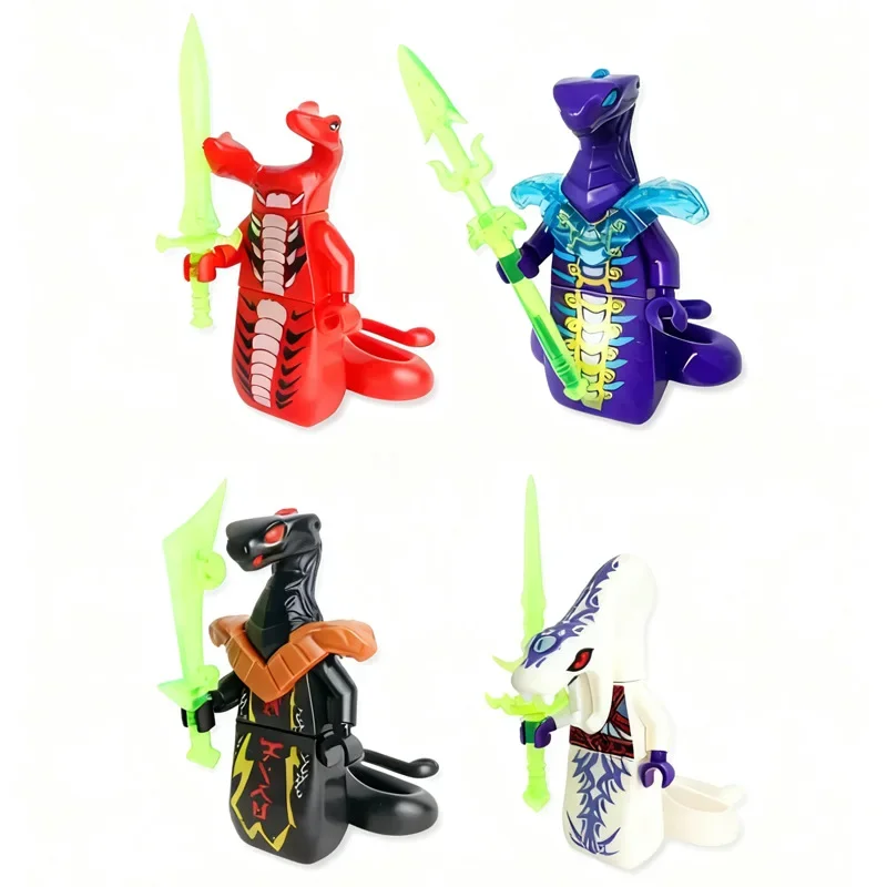 8-teiliges Basilisk-Bausteinset, Fantasy-Bösewicht, zusammenbaubare Bausteine, Lernspielzeug und Dekorationsartikel für Kinder, Geschenke – Detail 2
