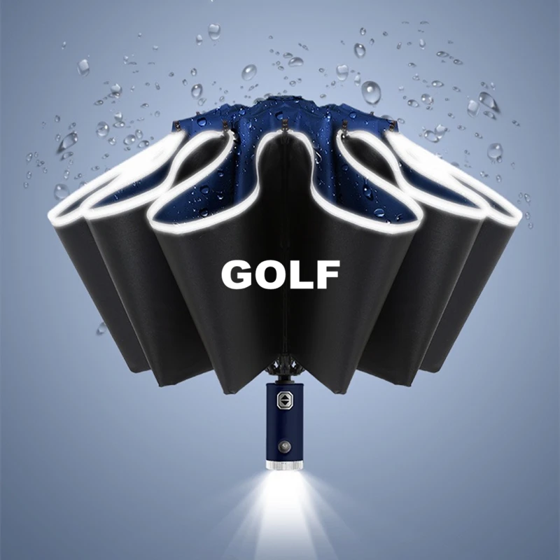 Автоматический зонт от дождя со светодиодной отражающей полосой для Volkswagen Golf 4 5 6 7 MK4 MK5 MK6 Mk7 A4 A5 A6 Rline R Line Автоматический зонт от дождя со светодиодной отражающей полосой для Volkswagen Golf 4 5 6 7 MK4 MK5 MK6 Mk7 A4 A5 A6 Rline R Line