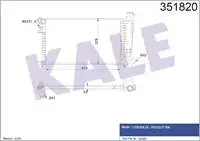 351820 engine radiator for P306 93 97 engine radiator