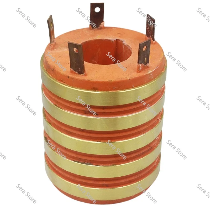 Slip Ring Collector Copper Ring 5-way, Inner Diameter 60/65/70/75/80/85/90mm, Outer Diameter 140mm, Height 160mm