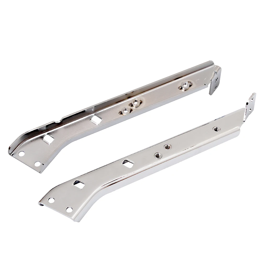 Motorcycle Chrome Drag Heavy Duty Saddlebag Rail Rear Support Brackets Bracket Guards For Harley Touring Electra Glide 1985-2008