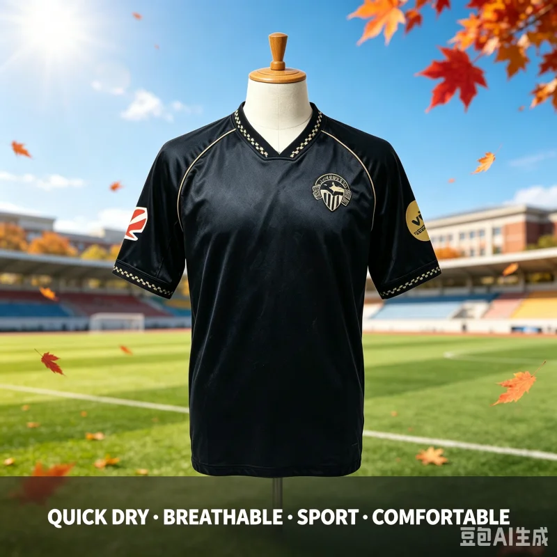 26-27 Spanien CE Sabadell FC Fußballtrikot, Unisex, schnelltrocknendes, atmungsaktives Sport-T-Shirt, Sommermode, Streetwear-Oberteil, für Eltern und Kinder. – Detail 2