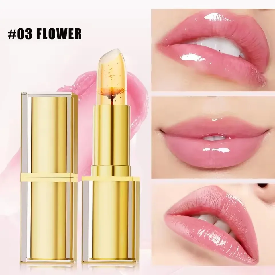 Gradient Gradient Jelly Lipstick Cup Non-stick Gold Foil PH Color Changing Lip Balm Long Lasting Hydrating Moisturizing Makeup Lipstick - Aliexpress Deal