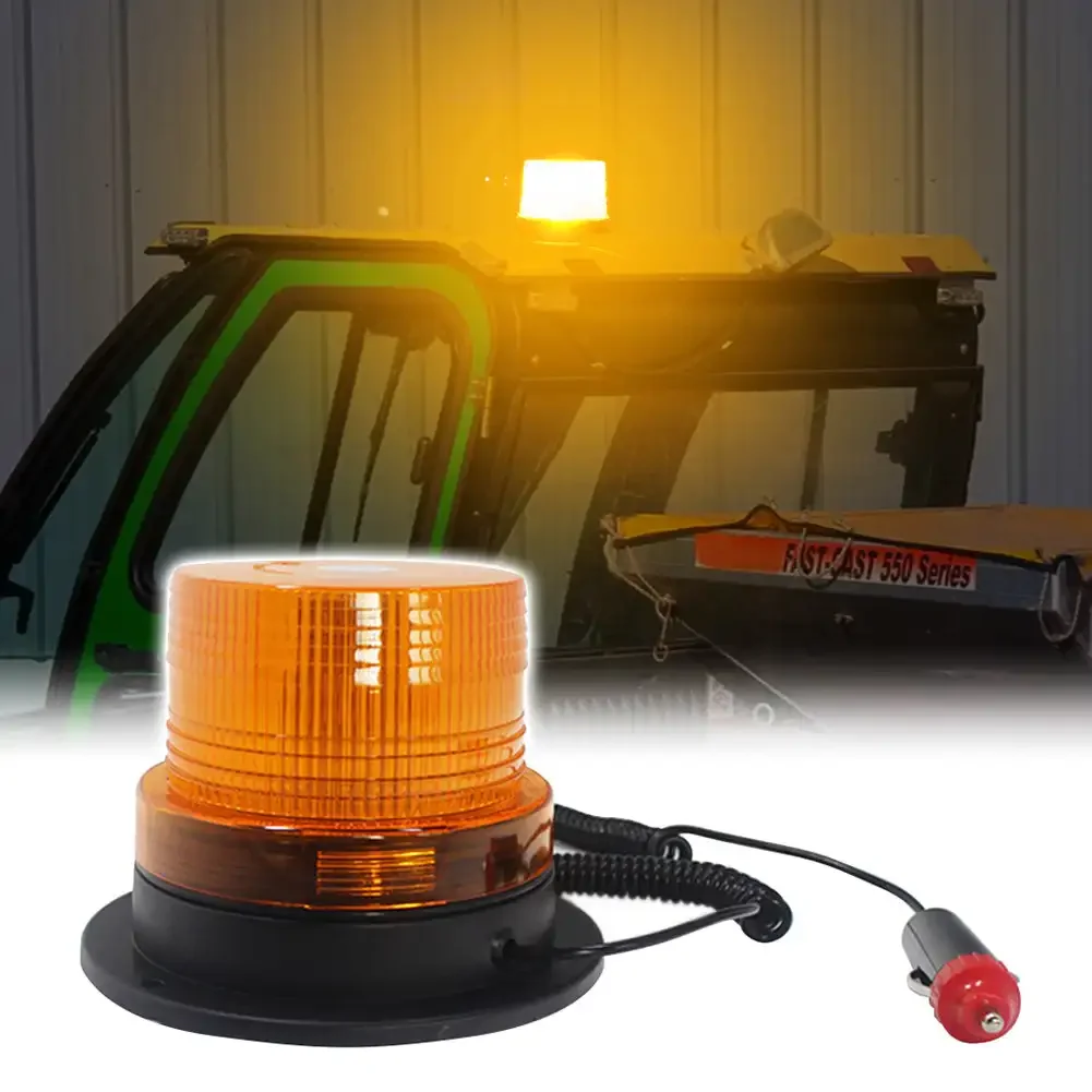 

12V Car Strobe Light Emergency Car Rotating Traffice Indication Flash Beacon Light LED Orange Blue Red Flash Car Warning Light