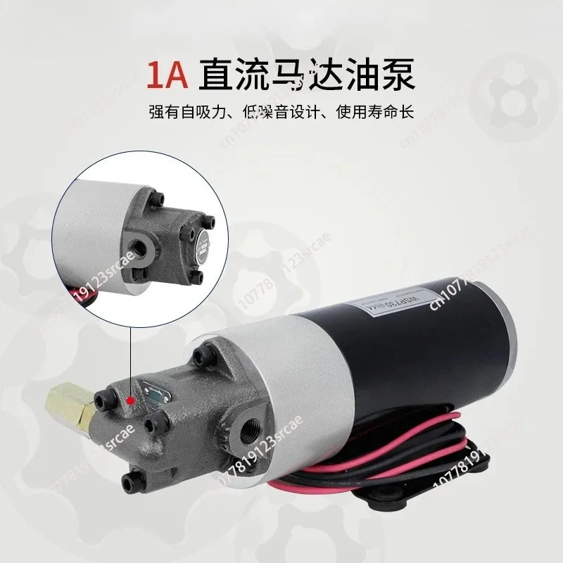 for DC 12V/24V AC 220V Diesel Oil Pump Electric Hydraulic Pump Small DC Oil Micro Gear Gear