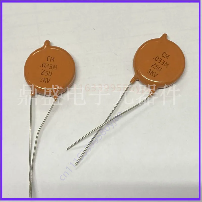 2PCS For VISHAY CM Series .033M Z5U 3KV 33nF 33000pF Radial High Voltage Ceramic Disc Capacitor