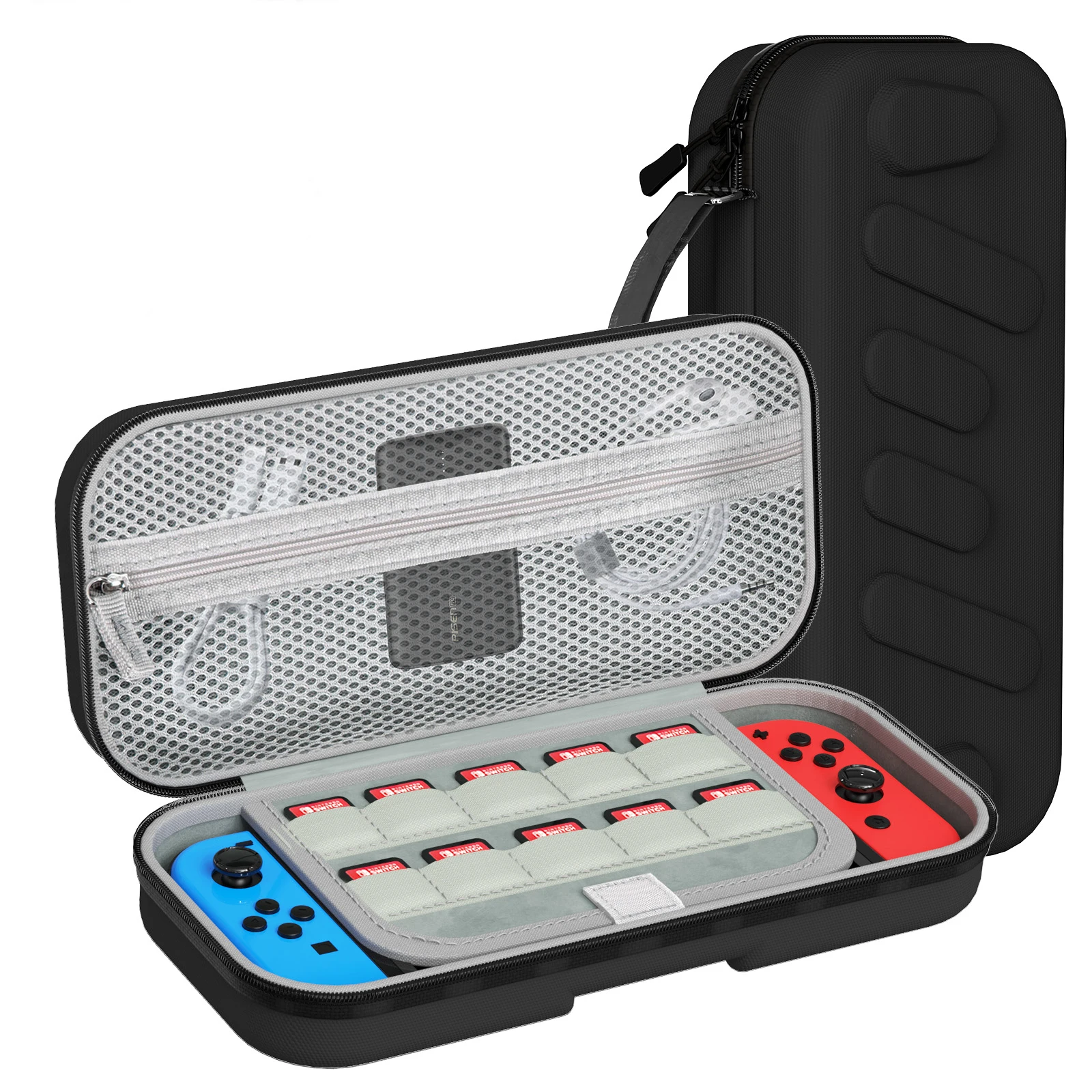 Estojo Rígido Compatível com NS Switch/OLED - Para Console e Acessórios Bolsa de Transporte Portátil com Capa Dura