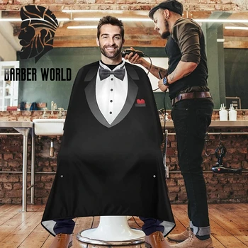 Spot Barbershop Capes Pattern of Suit Professional Salon Haircutting Shirt Antistatic…
