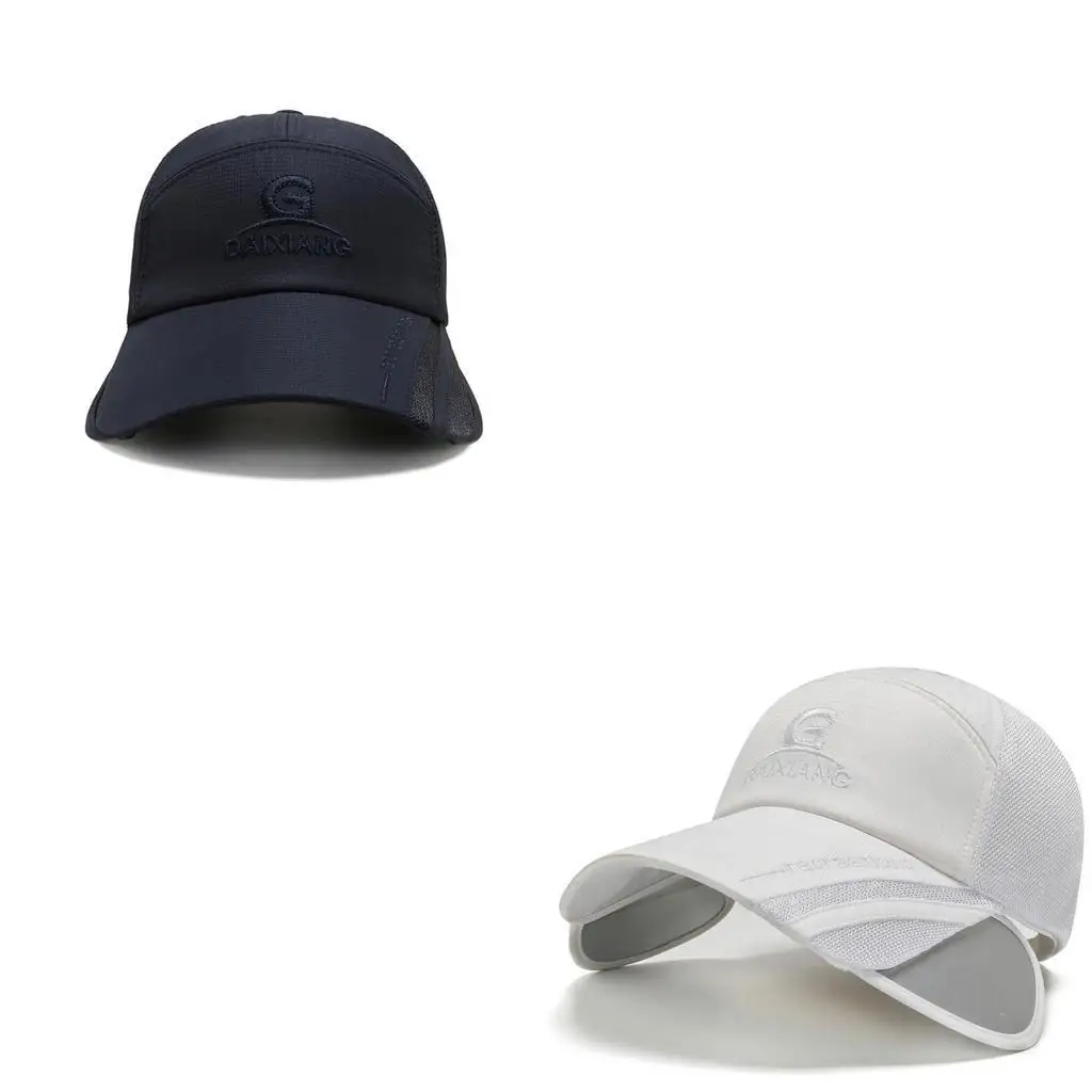 

652F Unisex Baseball Caps Retractable Brim Polyester for Sun Hat for Spring Summer Adult Outdoor Adjustable Visor Cycling Hat