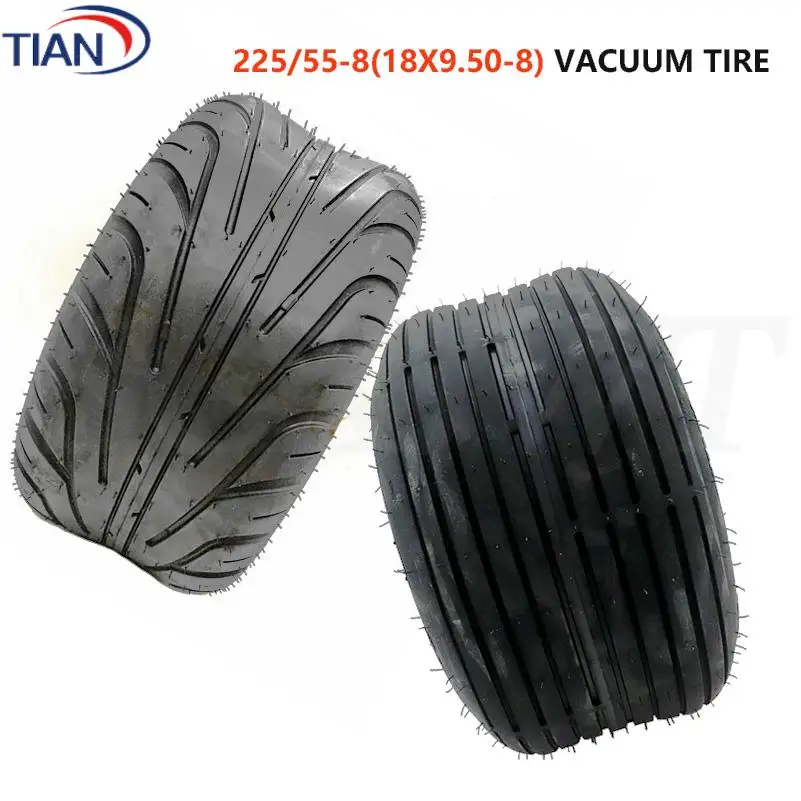 225/55-8 18 x 9,50-8 Vakuumreifen 8 Zoll Vorder- und Hinterrad für Citycoco Elektroroller Tubeless-Reifen