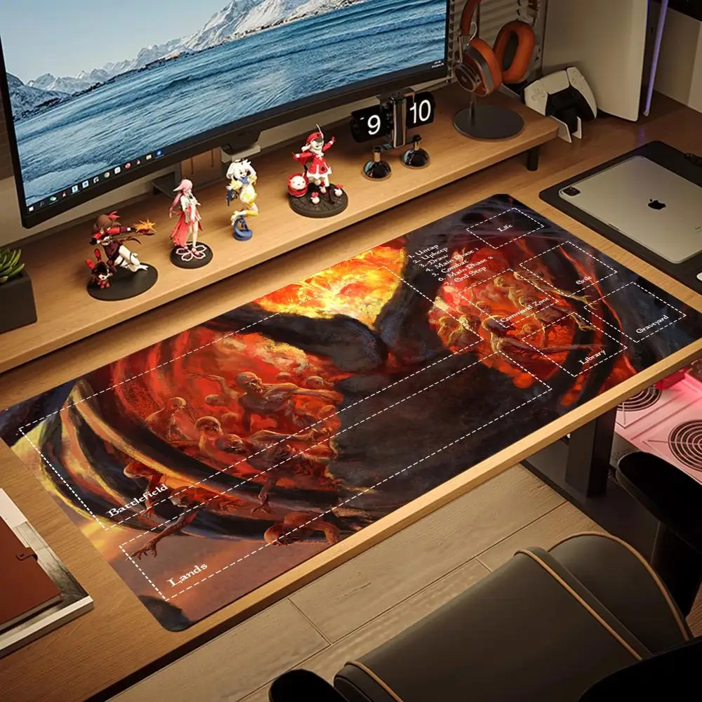 

Magic MTG TCG player Mouse Pad Large flash-sale XL Gaming Rubber Lock Desk playmat mini PC tablet Mat Computer Gamer work office