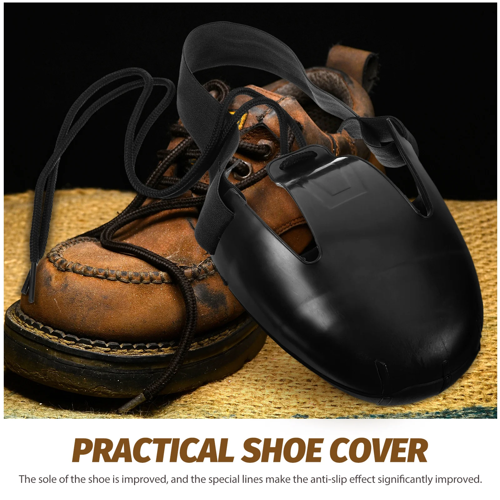 Safety Shoe Covers Steel Toe-cap Overshoes Anti-smash Workshop Reusable Caps Protective for Visitors