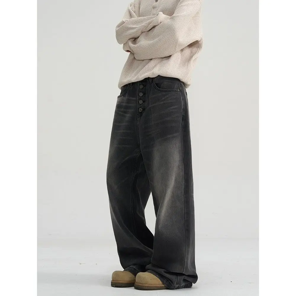 

Y2k Baggy Jeans Mens Denim Jeans Wide Leg Pants Hip Hop Skater Jeans Oversized Vintage Streetwear