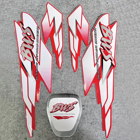 Accessories Scooter Whole Body Fairing Decorative Logo Emblem Reflective Badge Motorcycle Stickers Decals For Yamaha BWS 100