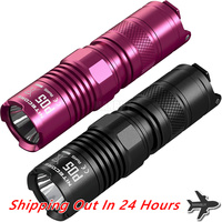 Top Sales NITECORE P05 Pink/ Black 18350 CREE U2 LED Law Enforcement Military Precise Flashlight MINI Self-Defense Wholesale