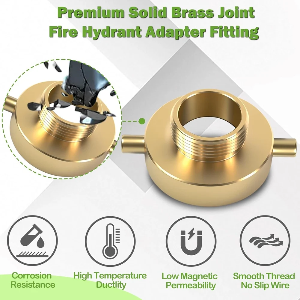 

ABSE-2-1/2 дюйма NST(NH) внутренняя резьба X 1-1/2 дюйма NST(NH) мужской латунный адаптер пожарной гидранты с штыревым наконечником латунное пожарное оборудование