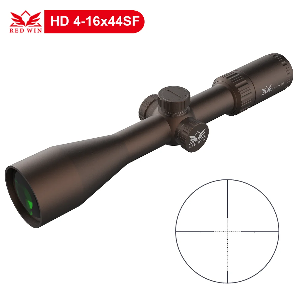 

Red Win Edgeless 30mm Monotube 1/10Mil Turret Half Mil Dot Reticle Zero Lock 15 Yds Focus Rome Air Gun 4-16x44 Hunting Scope