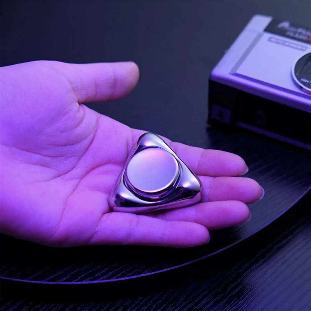 UFO Rvs Fidget Spinner EDC Speelgoed Anti Stress Hand Spinner Fidget Slider ADHD Angst Relief Zintuiglijke Speelgoed