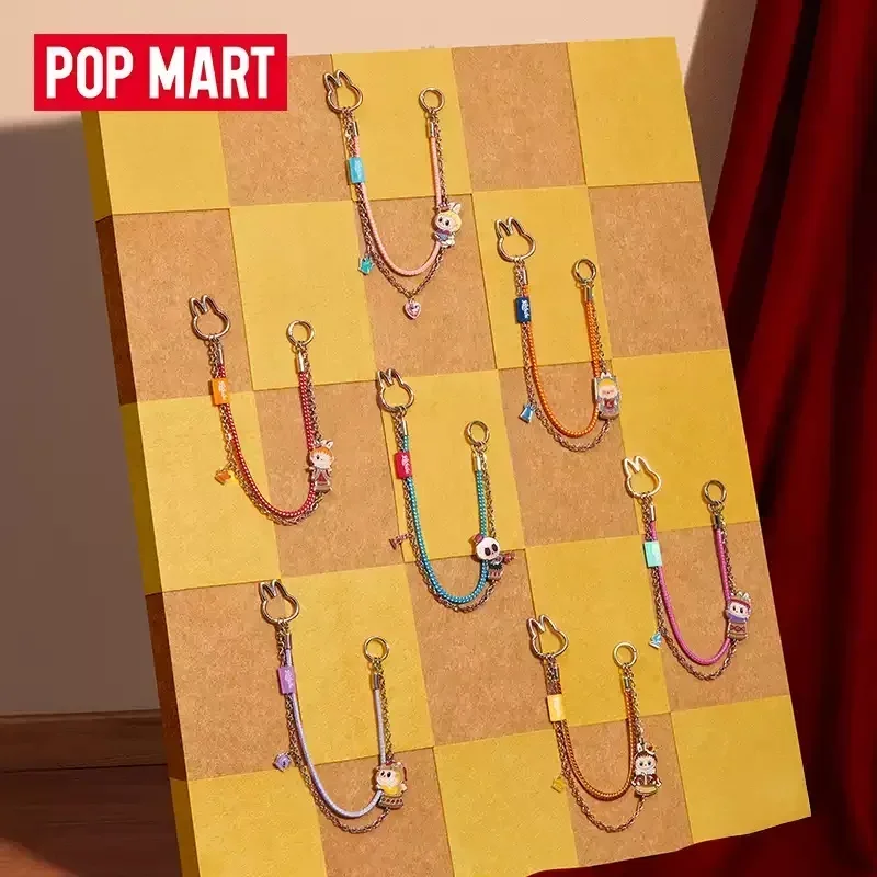 

POP MART LABUBU THE MONSTERS LET'S CHECKMATE Series Подвеска Mystery Box Подлинная глухая коробка Guess Toys Сумка Орнамент Статуэтки для дома