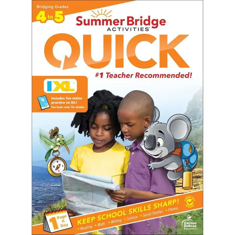 Summer Bridge Activities Quick Workbook Grade 45 Carson Dellosa Education Carson Dellosa Education 9781483874951 Book