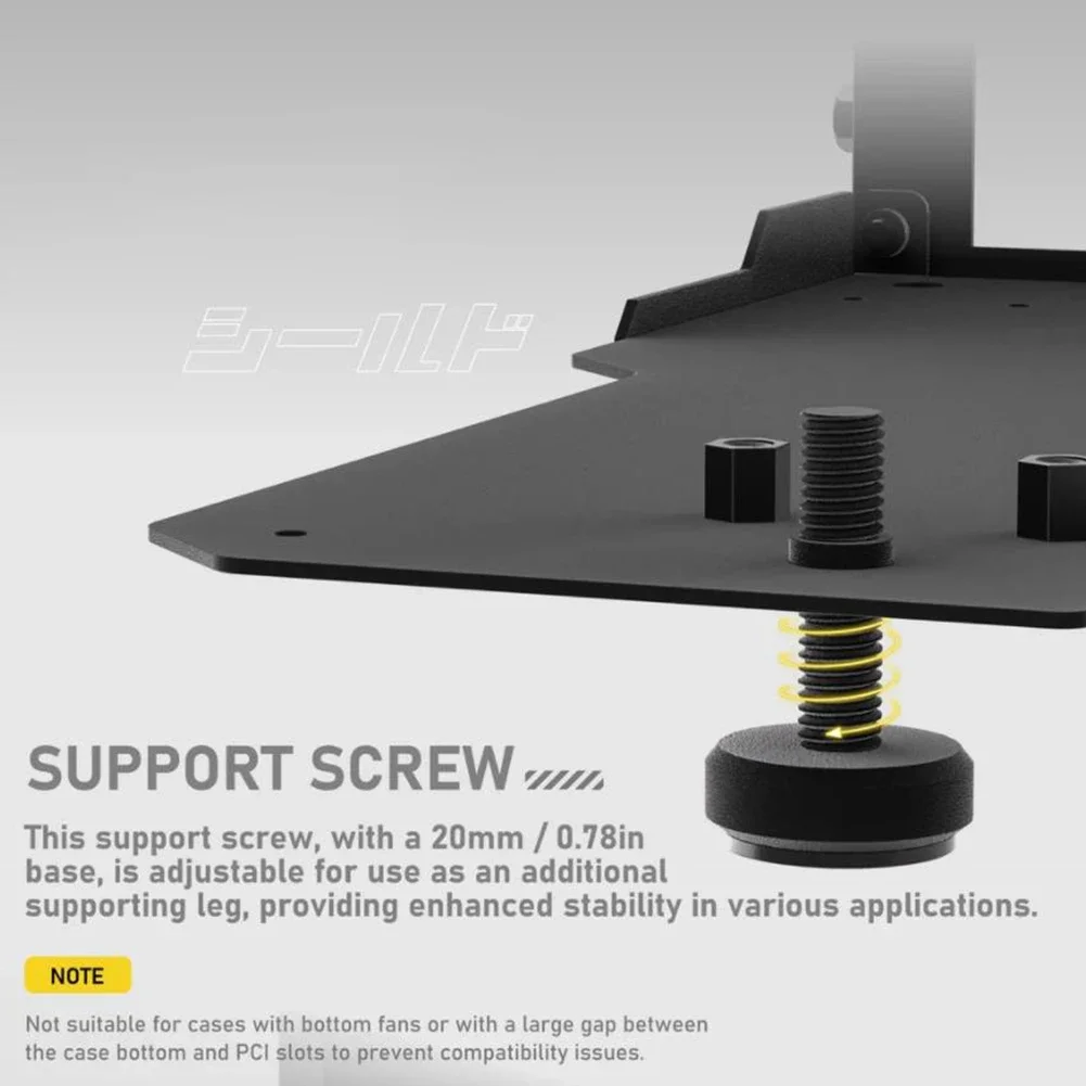 

Вертикальный монтажный кронштейн для графического процессора с 15 см PCI-E 4,0 X16, комплект держателей видеокарты, комплект поддержки видеокарты