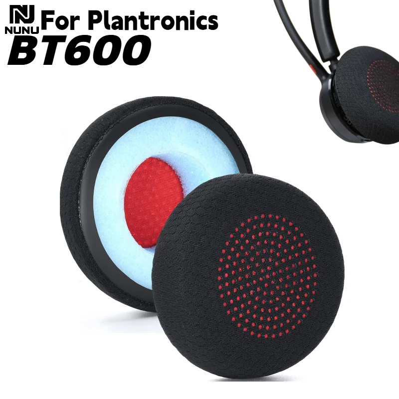 

NUNU Replacement Breathable football mesh/leather Ear Pads For Plantronics BT600 Headset