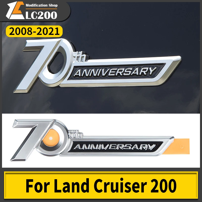 

70th Anniversary Logo body Decoration Label For Toyota Land Cruiser 200 300 LC200 Lc300 2008-2022 2021 2020 Exterior Accessories