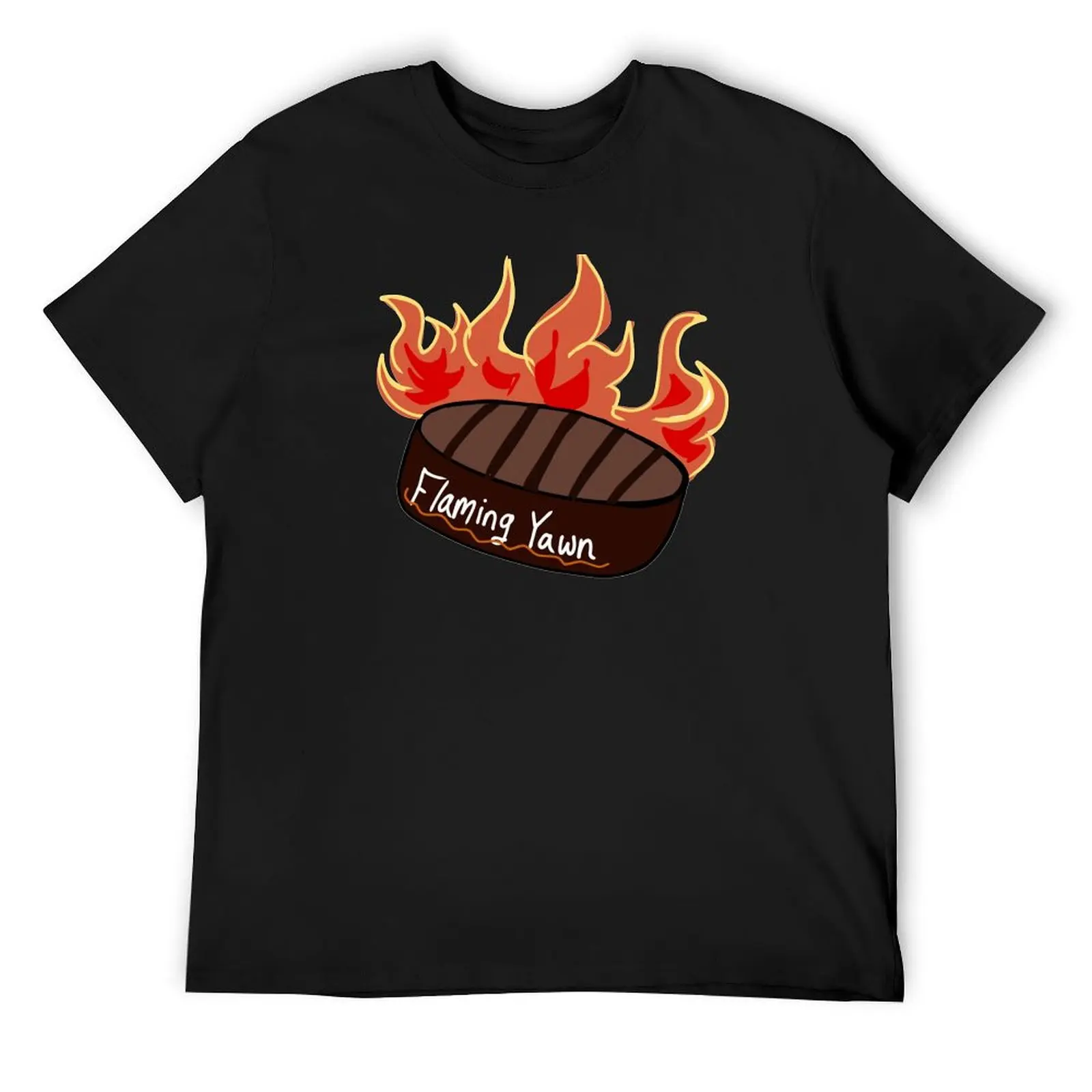 

Flaming Yawn T-Shirt summer clothes korean fashion Anime t-shirt mens cotton t shirts