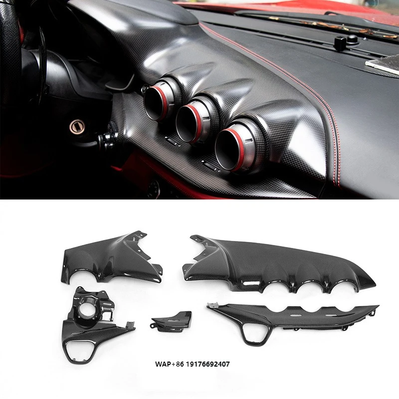 Factory Price OEM Style Car Auto Parts Dry Carbon Fiber Interior Automobile Air Conditioning Interior For F12
