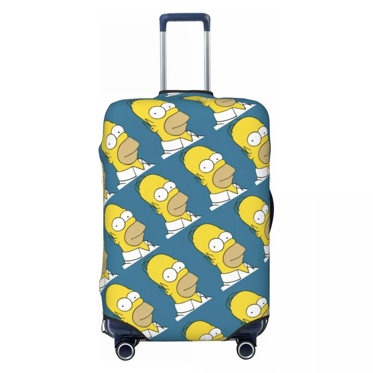 

Custom Simpsons Homer Luggage Cover Elastic Travel Suitcase Protective Covers Fits 18-32 Inch