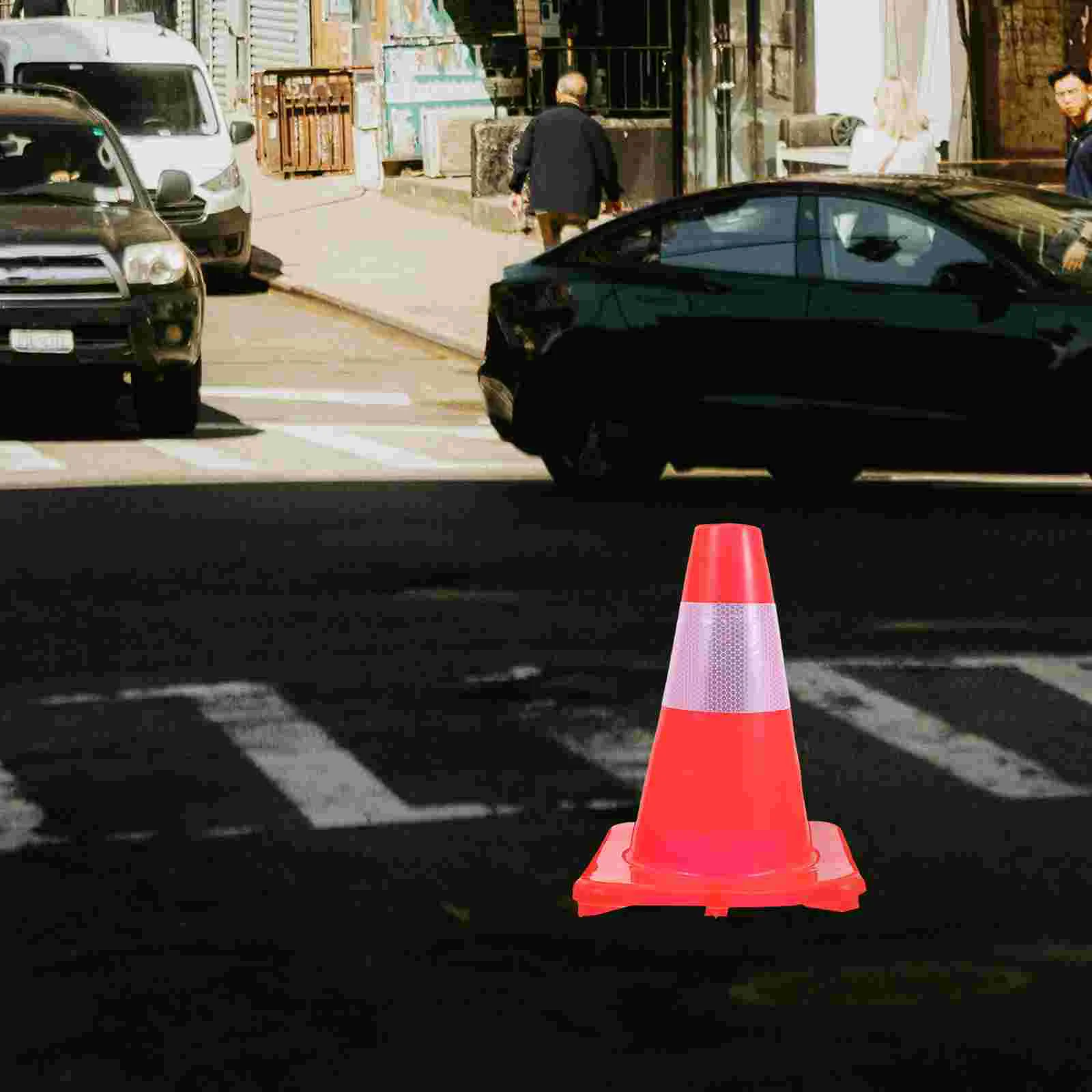 Cone plástico reflexivo Road, Condução Cones, Treinamento Esportes Cuidado, Driveway Traffic Safety