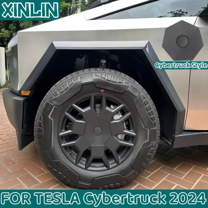 

4 шт., колпаки ступицы колеса для Tesla Cybertruck 2024, колпаки ступиц, автомобильные сменные колпаки, полный обод, аксессуары