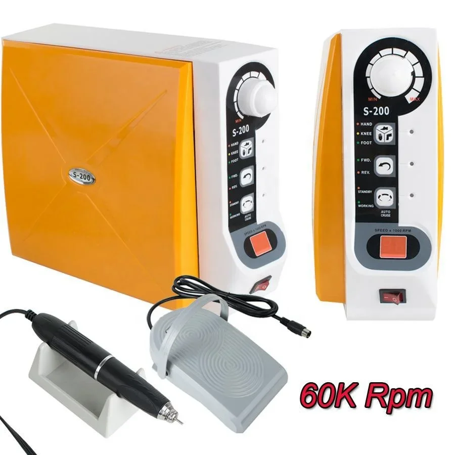 Dentalss Lab Equipment Micromotore senza spazzole Micromotore ad alta velocità da 60000 giri/min con manipolo con controllo del ginocchio/attrezzatura orale