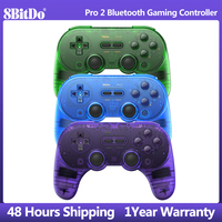 8Bitdo Pro 2 Bluetooth Wireless Controller，Gamepad with Hall Effect For Switch OLED PC macOS Android Steam Raspberry Pi Gamepad