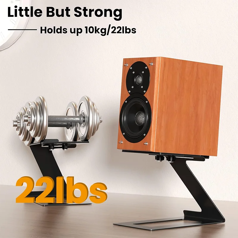 Metal Desktop Speaker Stand Audio Shockproof Isolation Foot Bracket HIFI Sound Equipment Support Holder Home Audio Decoration