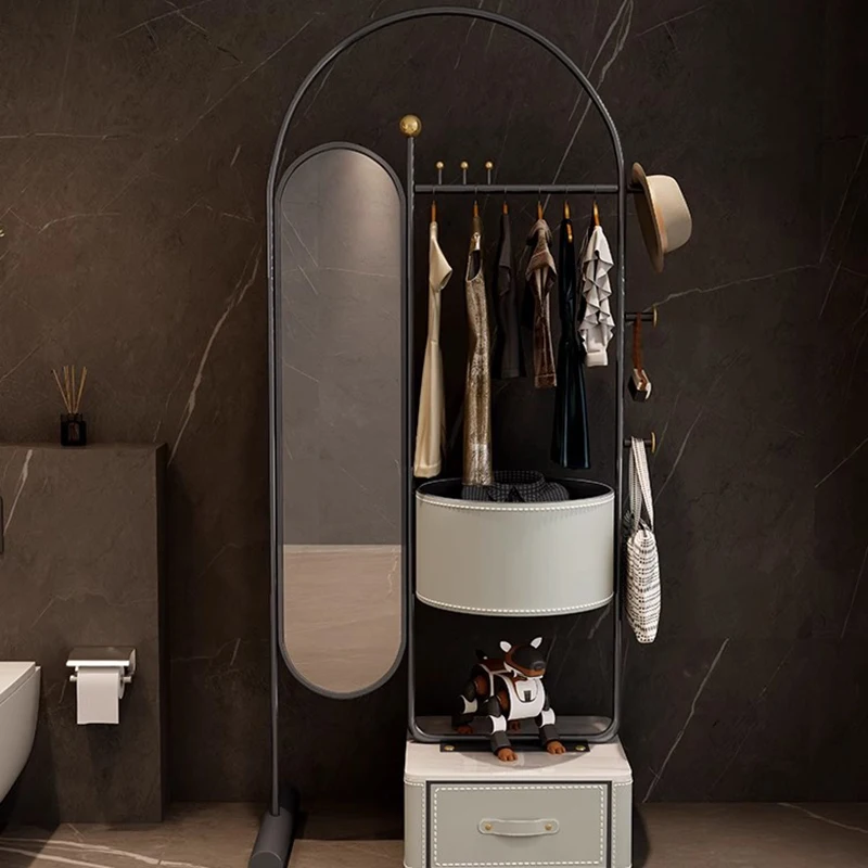 Portable Display Coat Racks Modern Cabinet Open Bookcase Garment Coat Racks Indoor Hotel Porte Manteau Entrance Hall Furniture