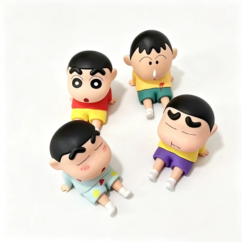 Kawaii Cartoon Crayon Shinchan Figur Telefonständer für Zuhause und Büro, Multifunktionaler Tablet-Halter, Dekoration, Großhandel