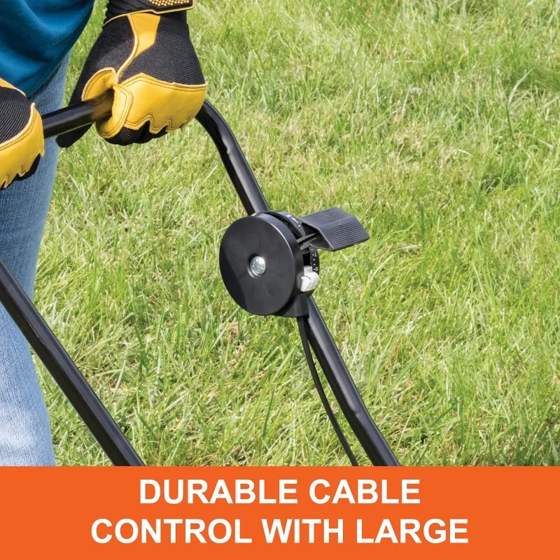 45-0566 50 lb. Push Lawn & Garden Broadcast Spreader for Seed,Fertilizer; Walk Behind with Easy to use Cable Control