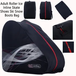 2025 Black Adult Roller Inline Ice Skate Shoes Bag Big Capacity Waterproof Ski Snow Boots Portable Oxford Carry Shoulder Bags
