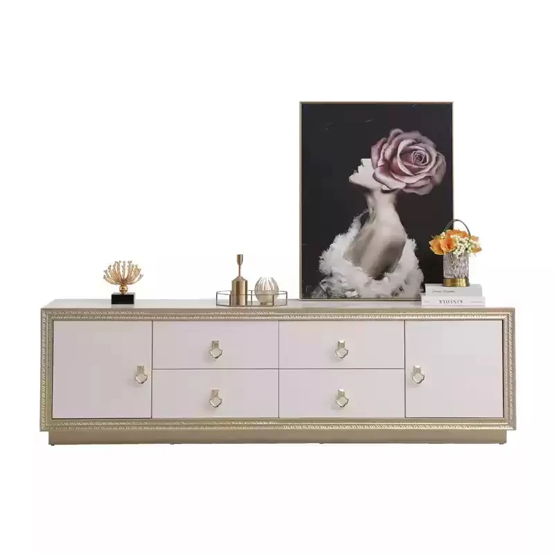 

Шкаф для телевизора из массива американского дерева Шкаф для хранения вещей Тумба под телевизор для гостиной из белого дуба с ящиками